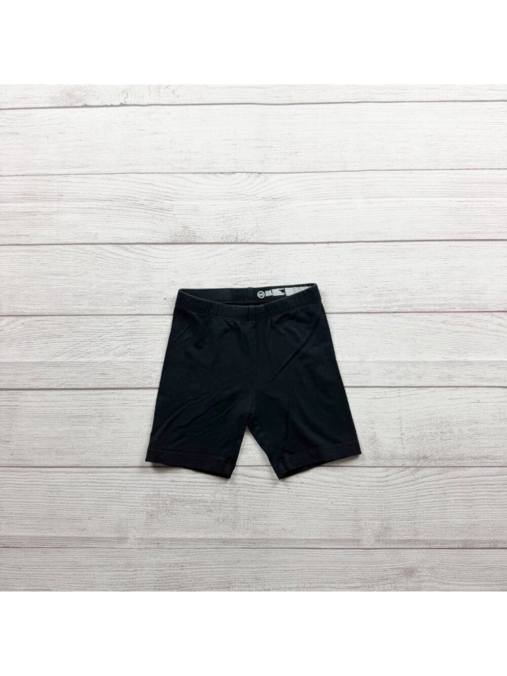 Wonder Nation Girls Black Bike Shorts Elastic Waist Stretch Fit S 6 6X